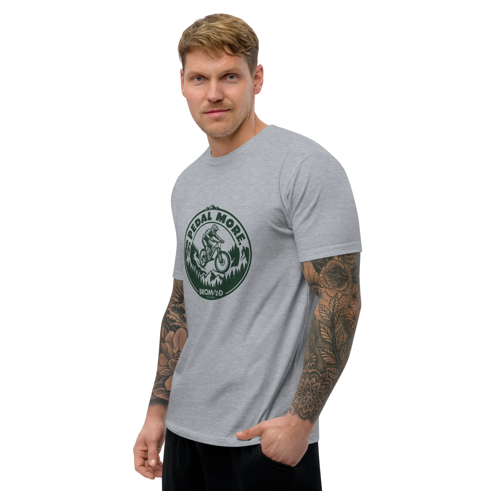 Pedal More T-Shirt | Gray