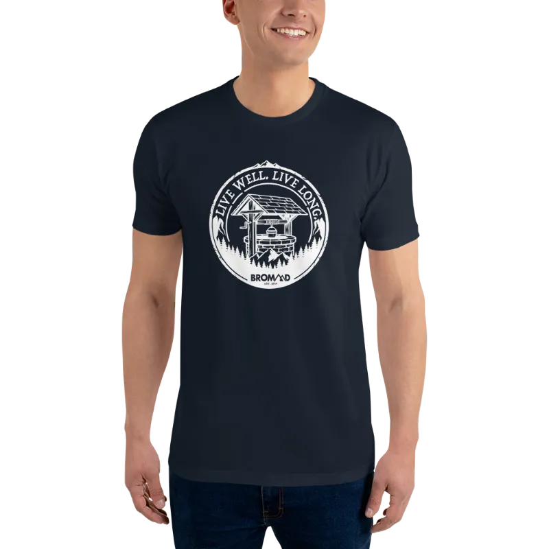 Live Well T-Shirt | Midnight Navy