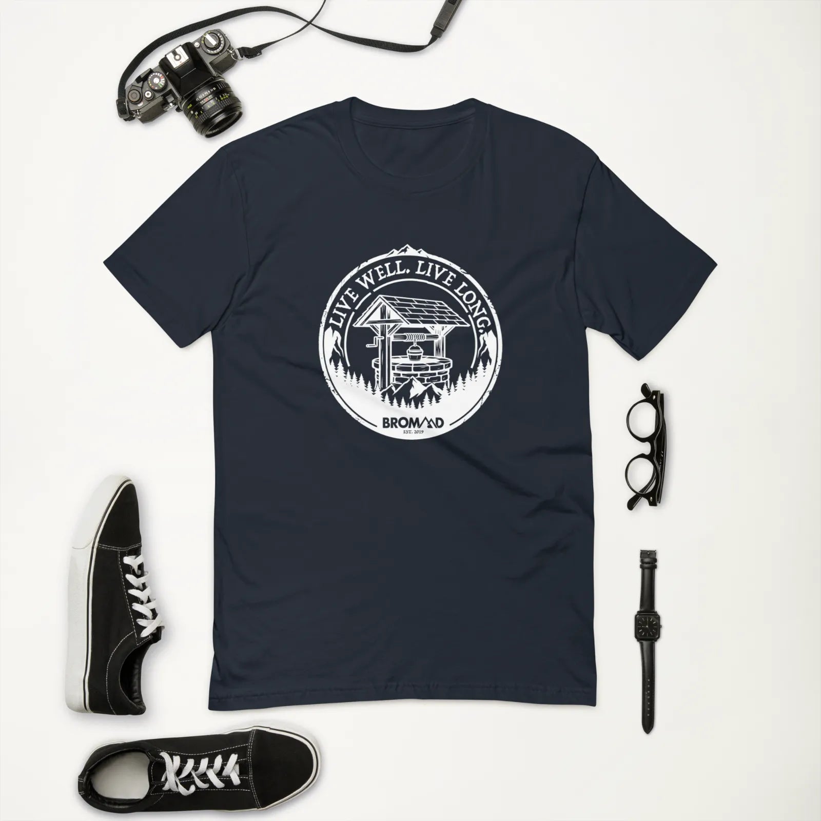 Live Well T-Shirt | Midnight Navy